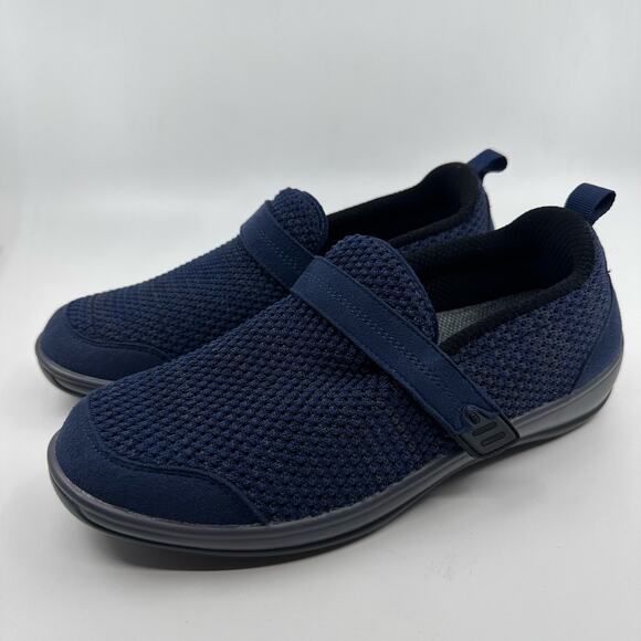Orthofeet WMNS Quincy 823 Stretchable Slip-On Shoes US 7.5B Blue Comfort Support - Picture 2 of 8